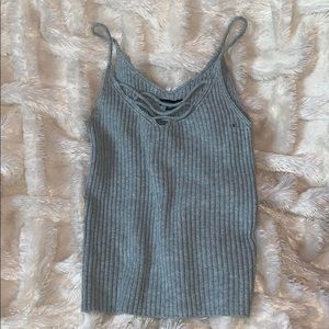 Sweater knit tank top